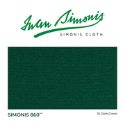 Simonis 860, 78", Dark Green, 9ft