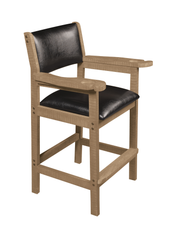 Cushion Back & Seat Spectator Chair, Antique Grey