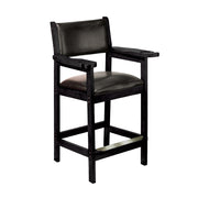 Cushion Back & Seat Spectator Chair, Black