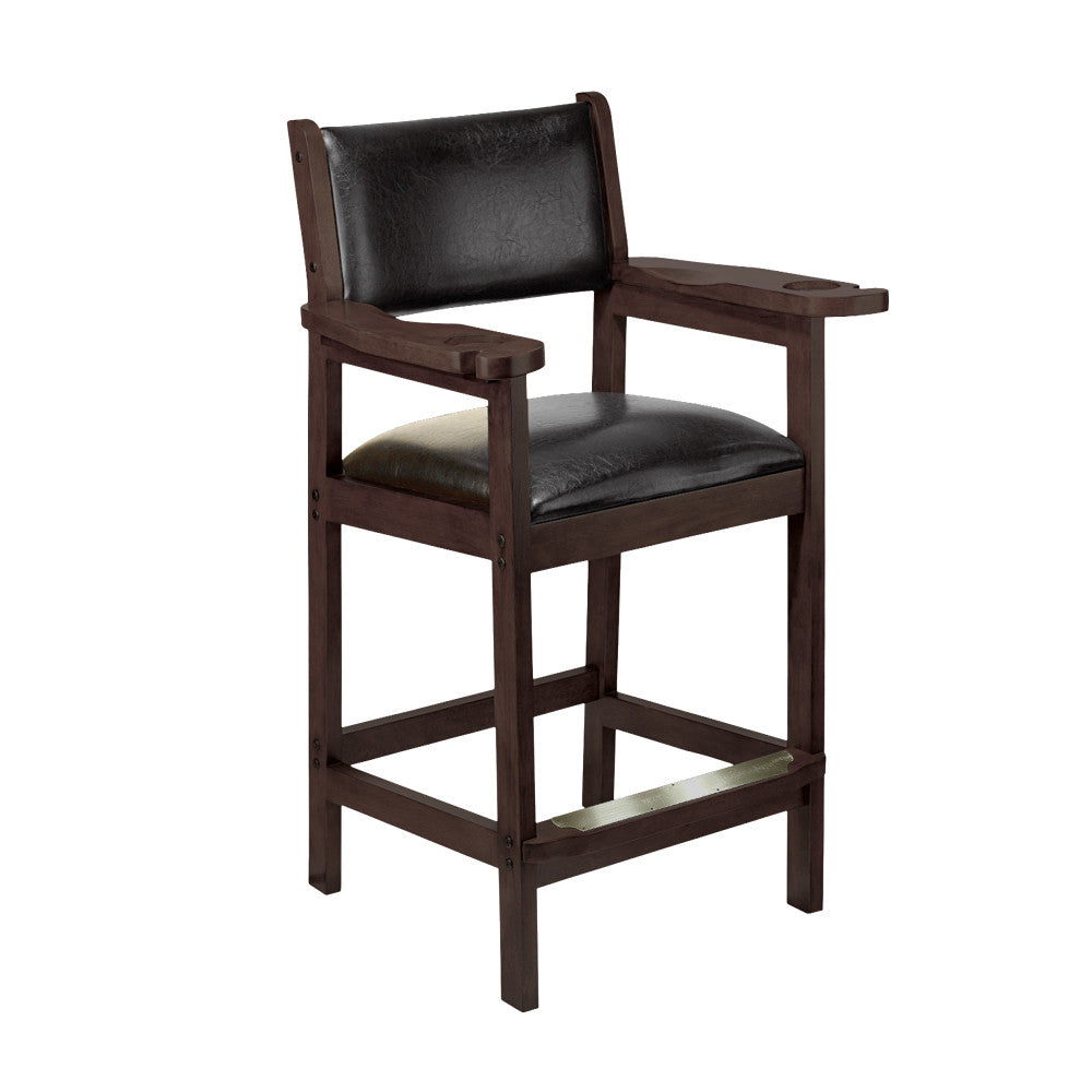 Cushion Back & Seat Spectator Chair, Espresso
