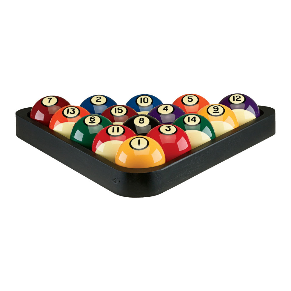 Standard Doweled 8-Ball Triangle, Black