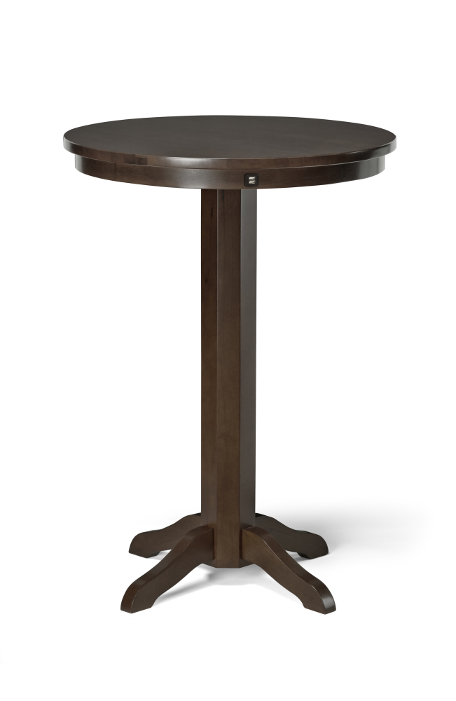 Traditional Pub Table - Espresso with USB Port - 30"L x 30"W x 42"H