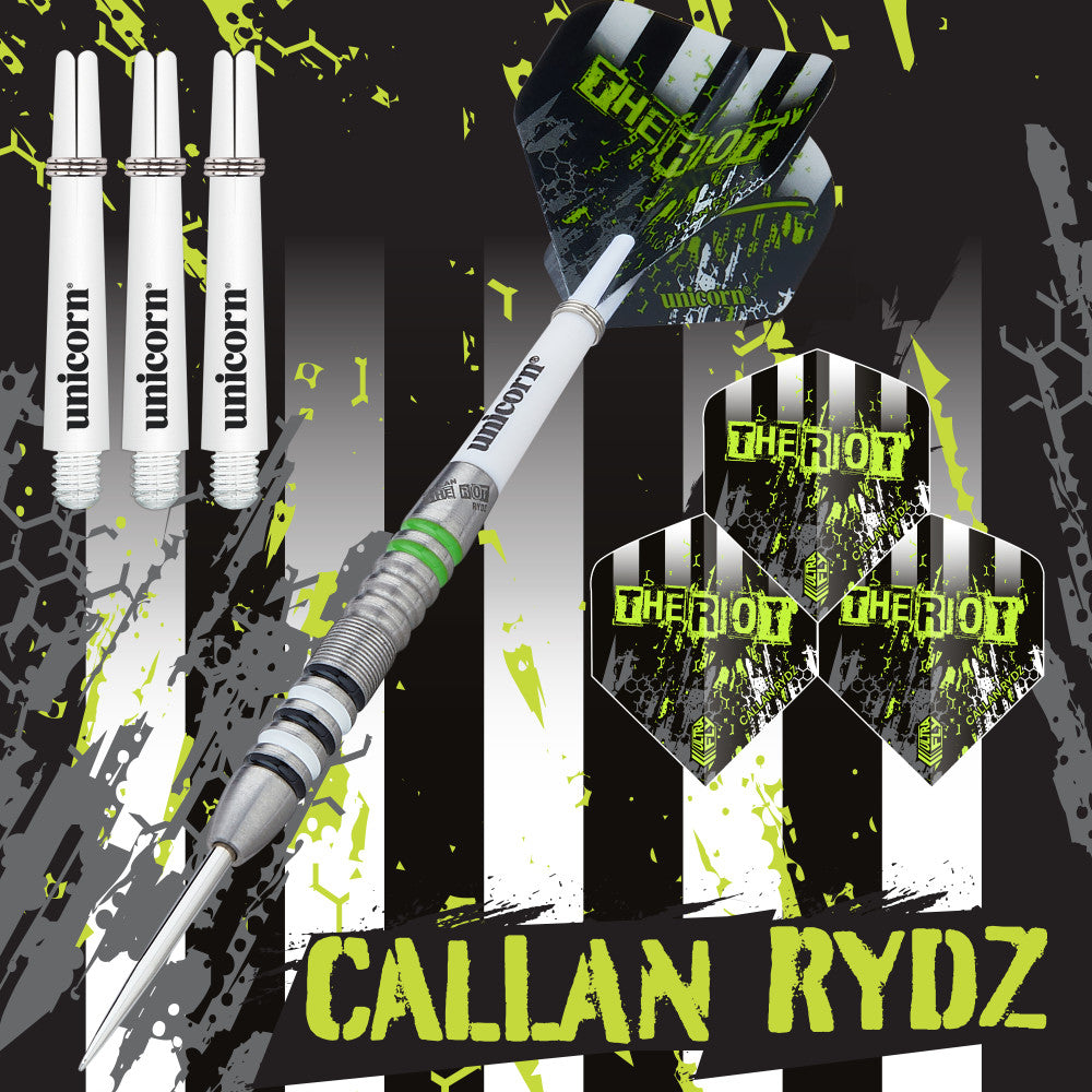 Callan Rydz ‘The Riot’ Steel Tip Dart Set, 23g