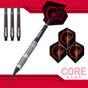 Unicorn Core Plus Tungsten Style 2 Soft Tip Dart Set - 70% Tungsten, 20g