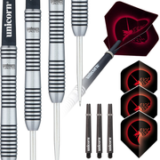 Unicorn Core Plus Black Brass Style 2 Steel Tip Dart Set, 24g
