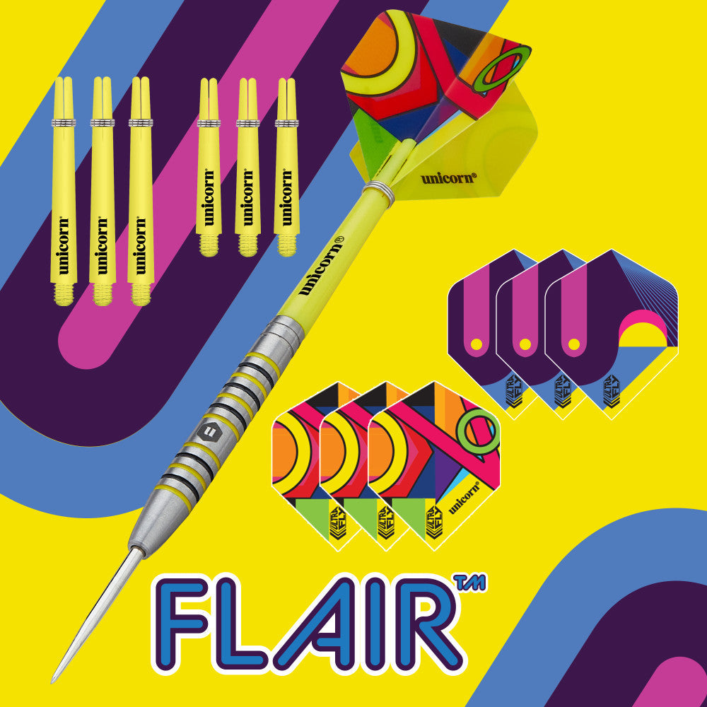 Flair Steel Tip Dart Set, 23g