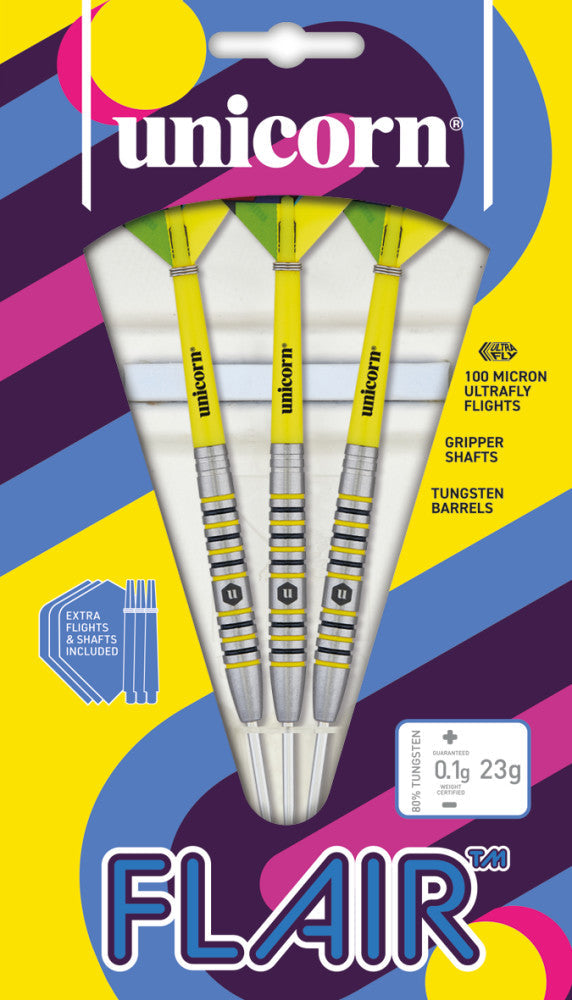 Flair Steel Tip Dart Set, 23g