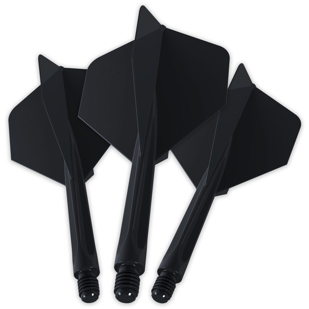 Unicorn Forge Integrated Flight and Shaft, Medium Black