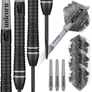 Gary Anderson Phase 6 Noir Steel Tip Darts. 23g