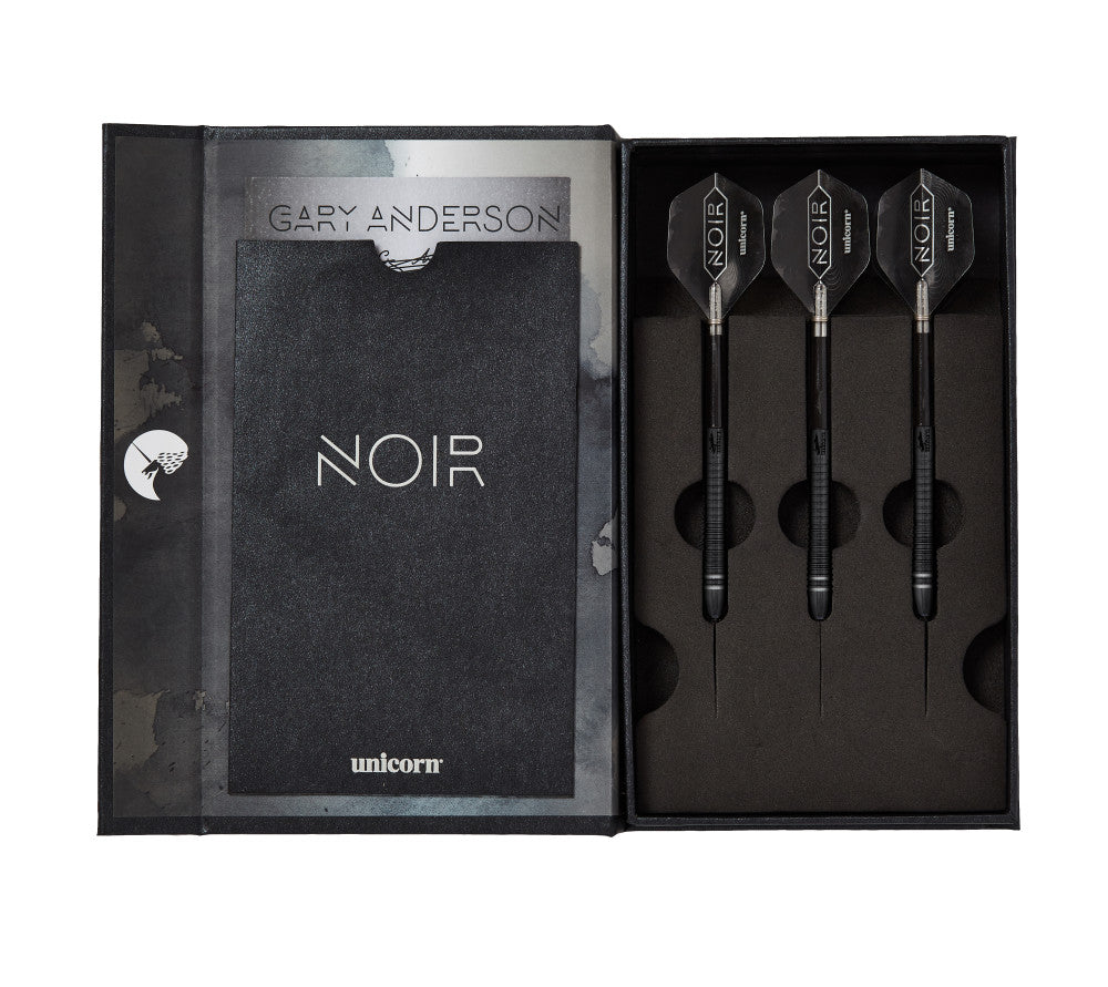 Gary Anderson Phase 6 Noir Steel Tip Darts. 23g