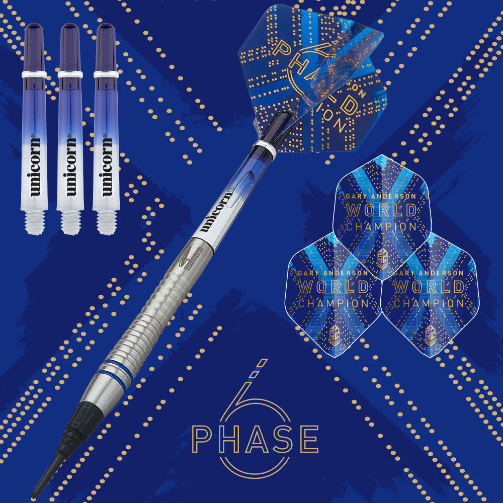 Gary Anderson Phase 6 Soft Tip Dart Set, 20g
