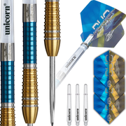 Unicorn Gary Anderson Phase 6 Duo Steel Tip Darts Set 90% Tungsten, 23h