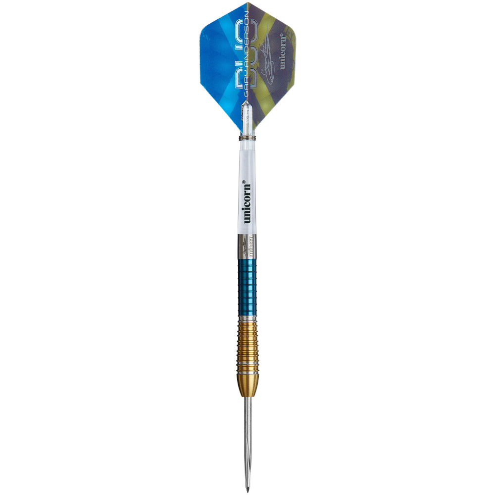Unicorn Gary Anderson Phase 6 Duo Steel Tip Darts Set 90% Tungsten, 23h