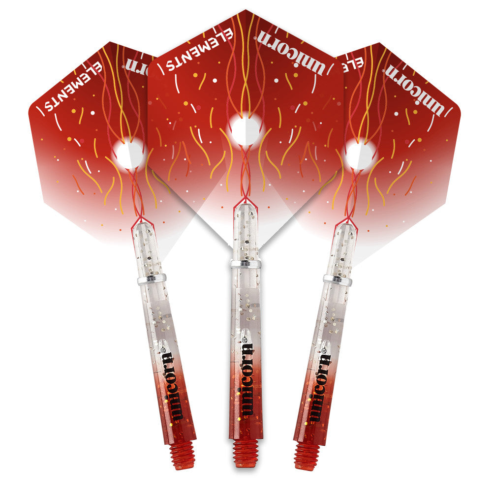Gripper 4 Elements Firestorm Two-Tone Flight and Shaft Combo