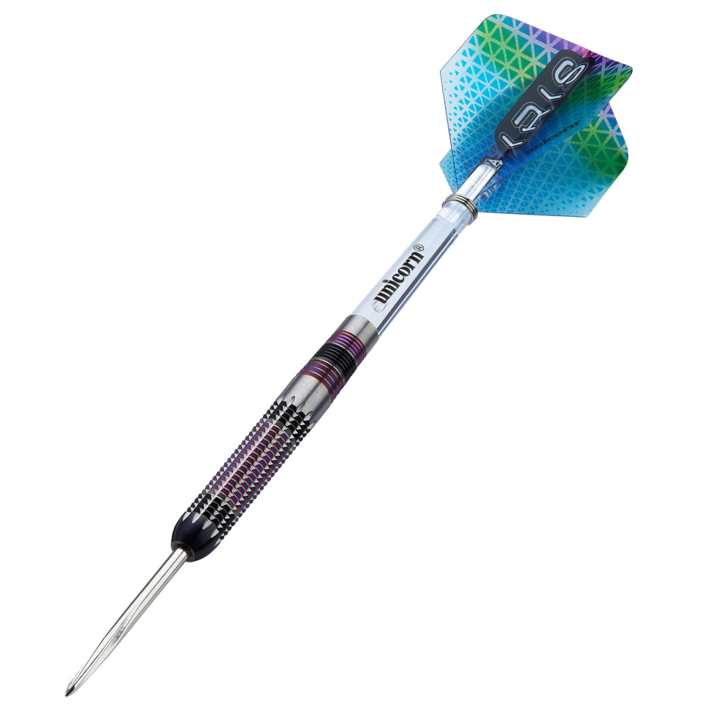 Unicorn Iris Steel Tip Dart Set - 90% Tungsten, 22g