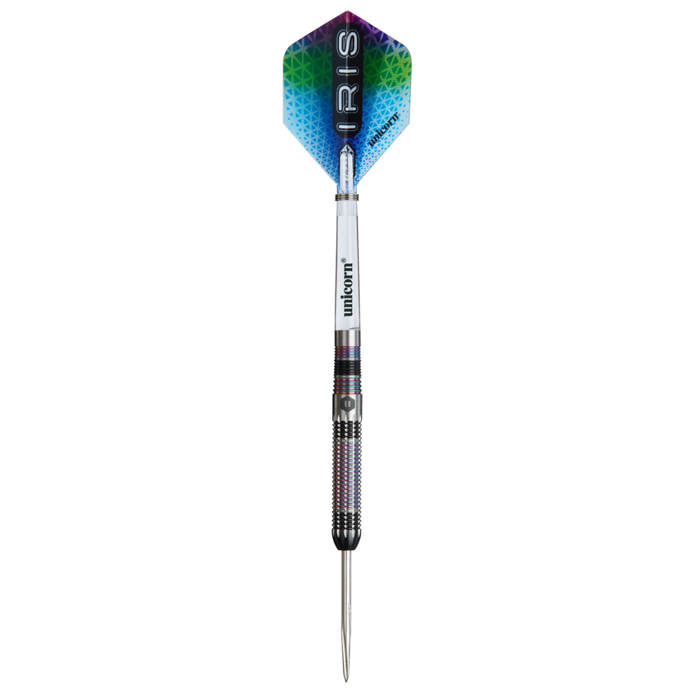 Unicorn Iris Steel Tip Dart Set - 90% Tungsten, 22g