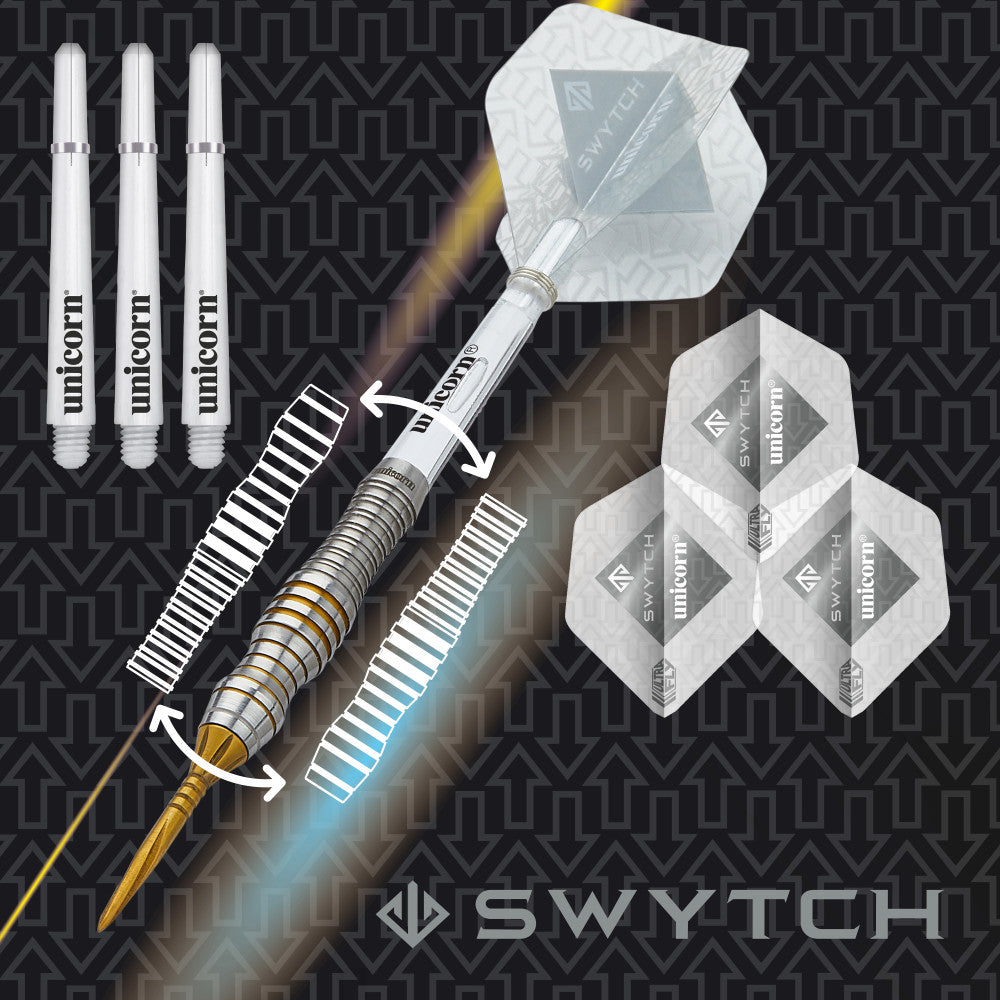 Swytch Gold Steel Tip Dart Set, 24g