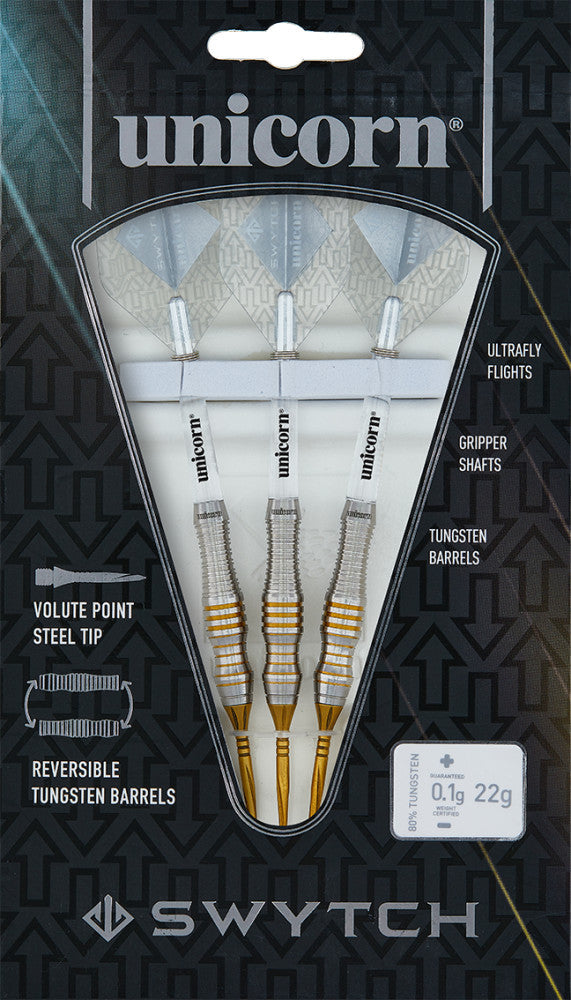 Swytch Gold Steel Tip Dart Set, 24g