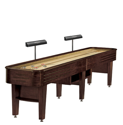 Andover 12' Espresso 2 PC Playfield, Shuffleboard Table - 147.3"L x 29.9"W x 32.3"H