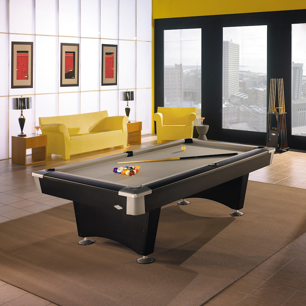 Black Wolf II 7' Black with Pocket, Pool Table - 89"L x 51"W x 32"H