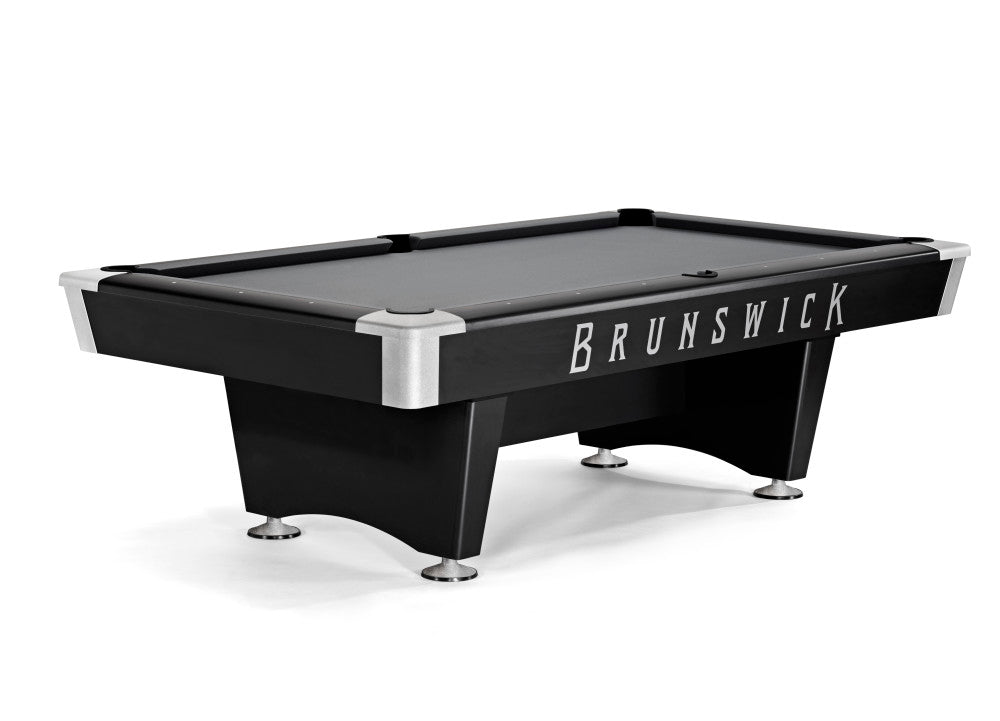 Black Wolf Pro 8' Matte Black with Pocket, Pool Table - 101.25"L x 57.25"W x 32"H