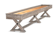 Brixton 14' Driftwood 2 PC Playfield, Shuffleboard Table - 171.5"L x 29.9"W x 32.3"H