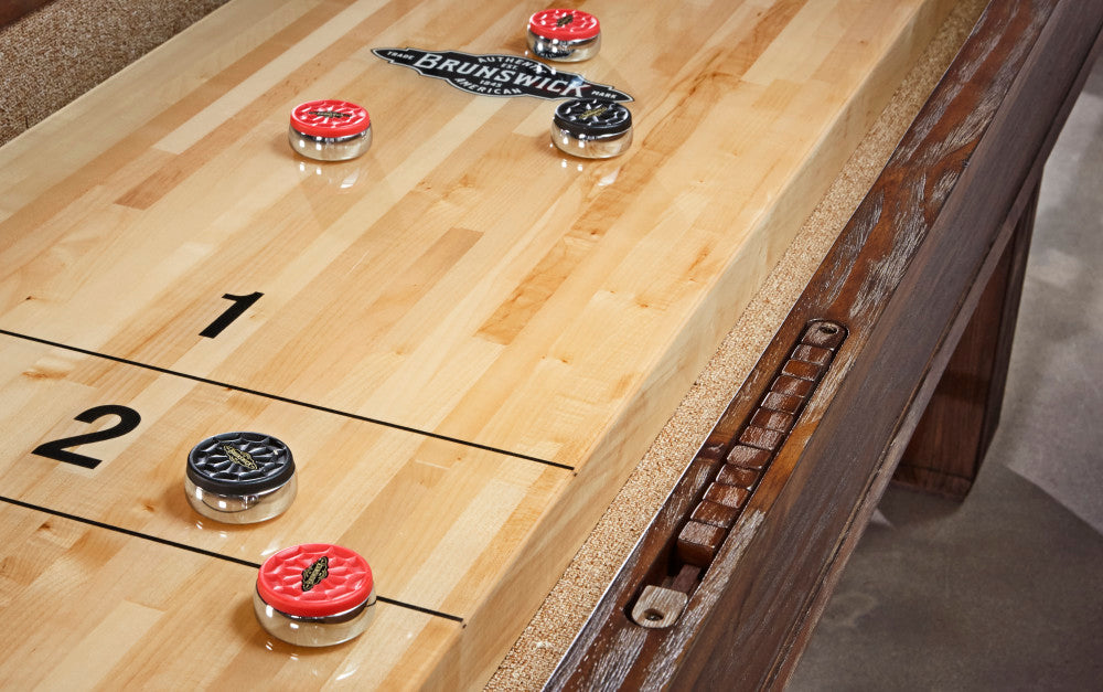 Canton 14' Black Forest 2 PC Playfield, Shuffleboard Table - 171.5"L x 29.9"W x 32.3"H