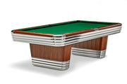 Centennial 8' Rosewood Chrome Gully Return , Pool Table - 101"L x 57"W x 32"H