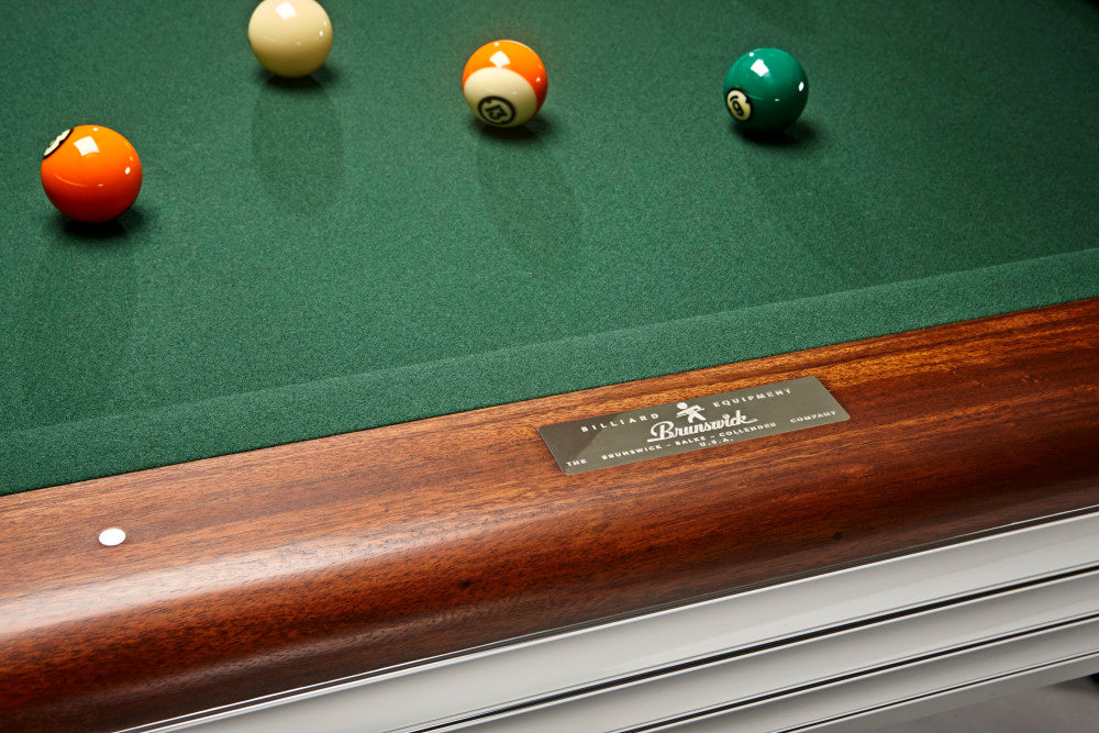 Centennial 8' Rosewood Chrome Drop Pocket , Pool Table - 101"L x 57"W x 32"H