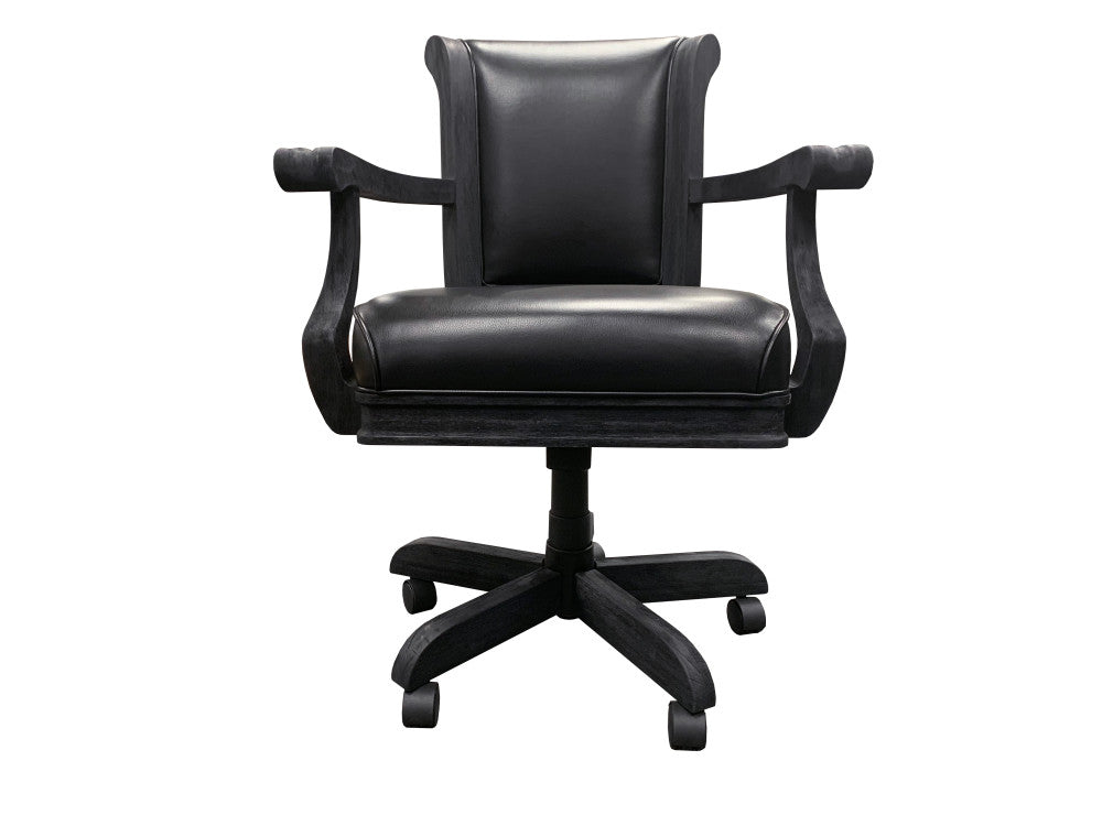 Centennial Classic Game Table Chairs - Black Wired Brush (Set of 2)