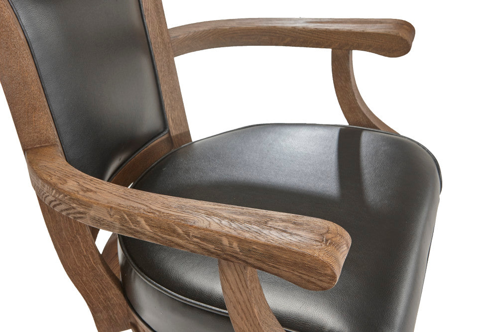 Centennial Classic Game Table Chairs - Rustic Dark Brown (Set of 2)