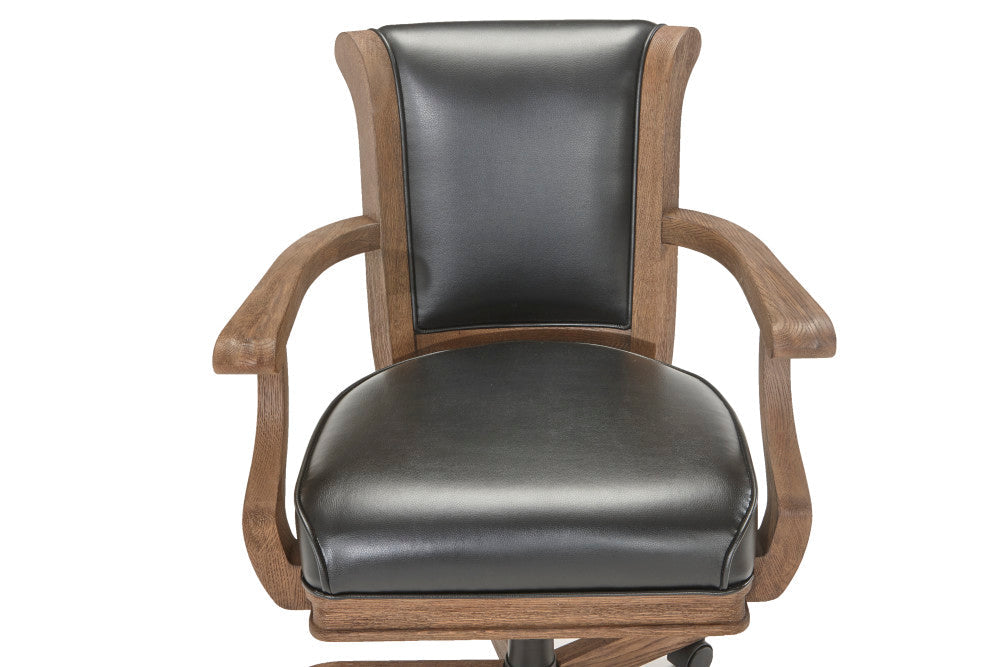 Centennial Classic Game Table Chairs - Rustic Dark Brown (Set of 2)