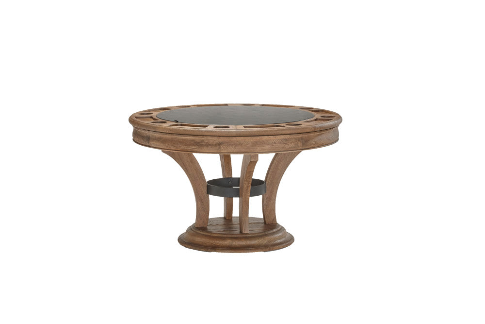 Centennial Game Table - Rustic Dark Brown - 54"L x 54"W x 31.8"H
