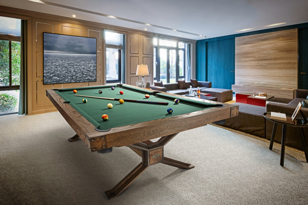 Dameron 8' Nutmeg , Pool Table - 101.5"L x 56.5"W x 32"H