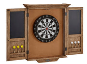 Dart Board Cabinet - Rustic Dark Brown - 37"L x 28.4"W x 6.3"D