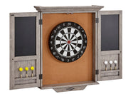Dart Board Cabinet - Rustic Grey - 37"L x 28.4"W x 6.3"D