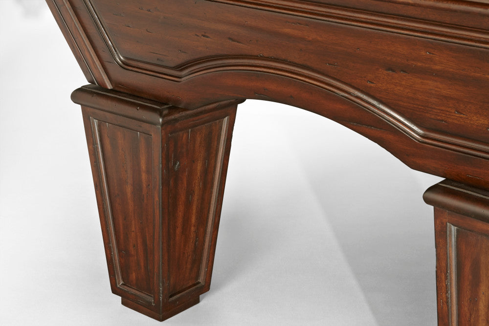 Glenwood 8' Tuscana with Tapered Leg - Shield Pockets  , Pool Table - 98.5"L x 54.5"W x 32"H