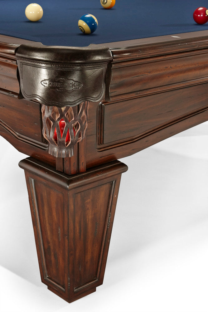 Glenwood 8' Tuscana with Tapered Leg - Shield Pockets  , Pool Table - 98.5"L x 54.5"W x 32"H