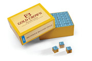 Gold Crown 144 Piece Billiard Chalk - Blue