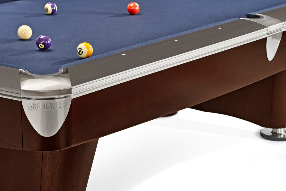 Gold Crown VI 9' Skyline Walnut / Espresso Two Tone Gully, Pool Table - 114.6"L x 64.8"W x 32.3"H