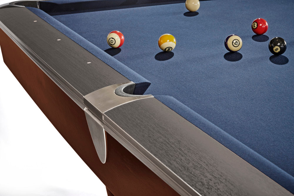 Gold Crown VI 9' Skyline Walnut / Espresso Two Tone Gully, Pool Table - 114.6"L x 64.8"W x 32.3"H