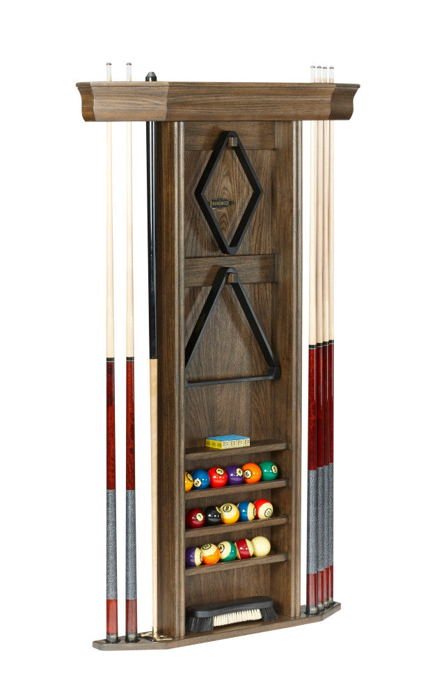 Heritage Wall Rack - Coffee  57.1"L x 35"W x 6.5"D