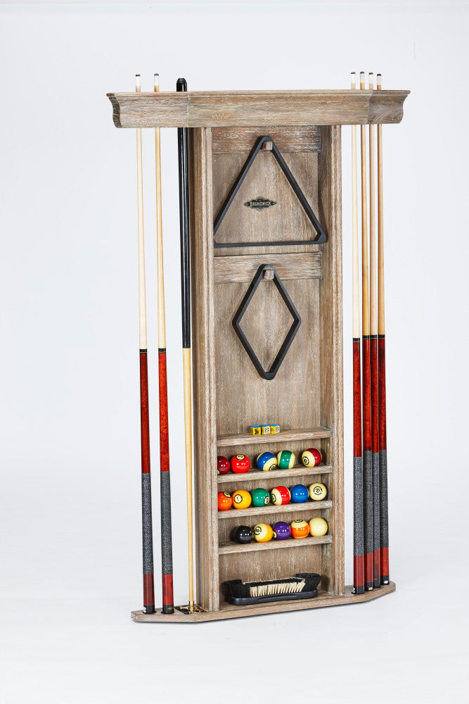 Heritage Wall Rack - Driftwood  57.1"L x 35"W x 6.5"D