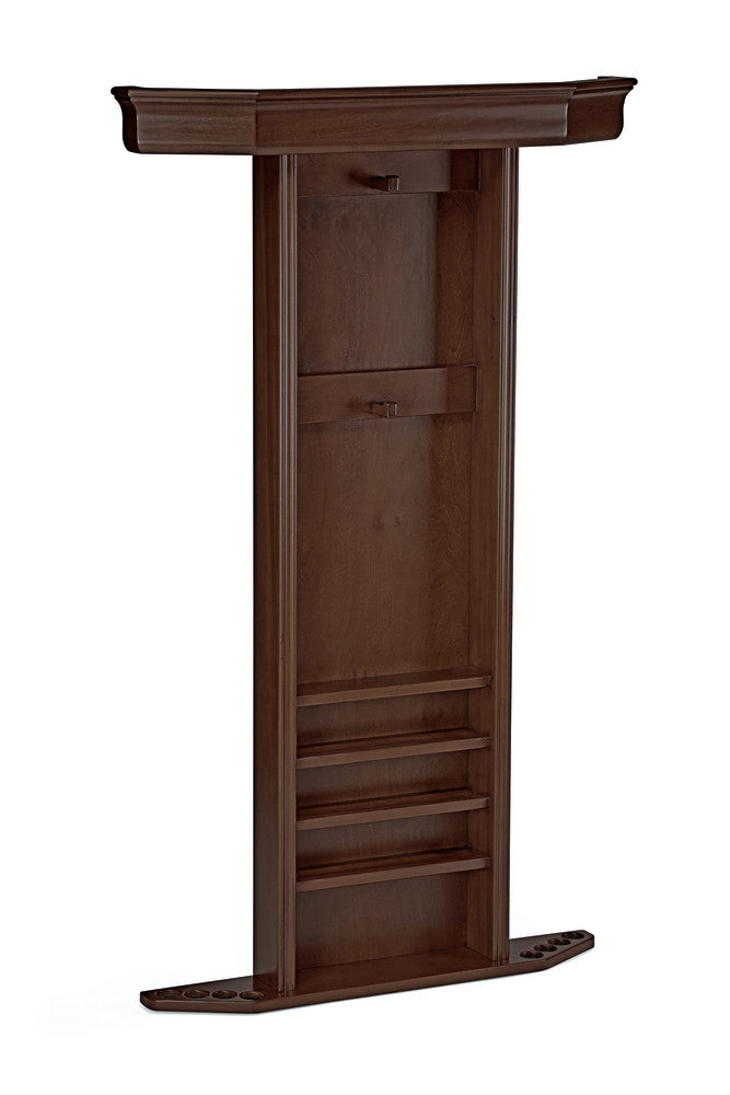 Heritage Wall Rack - Espresso  57.1"L x 35"W x 6.5"D