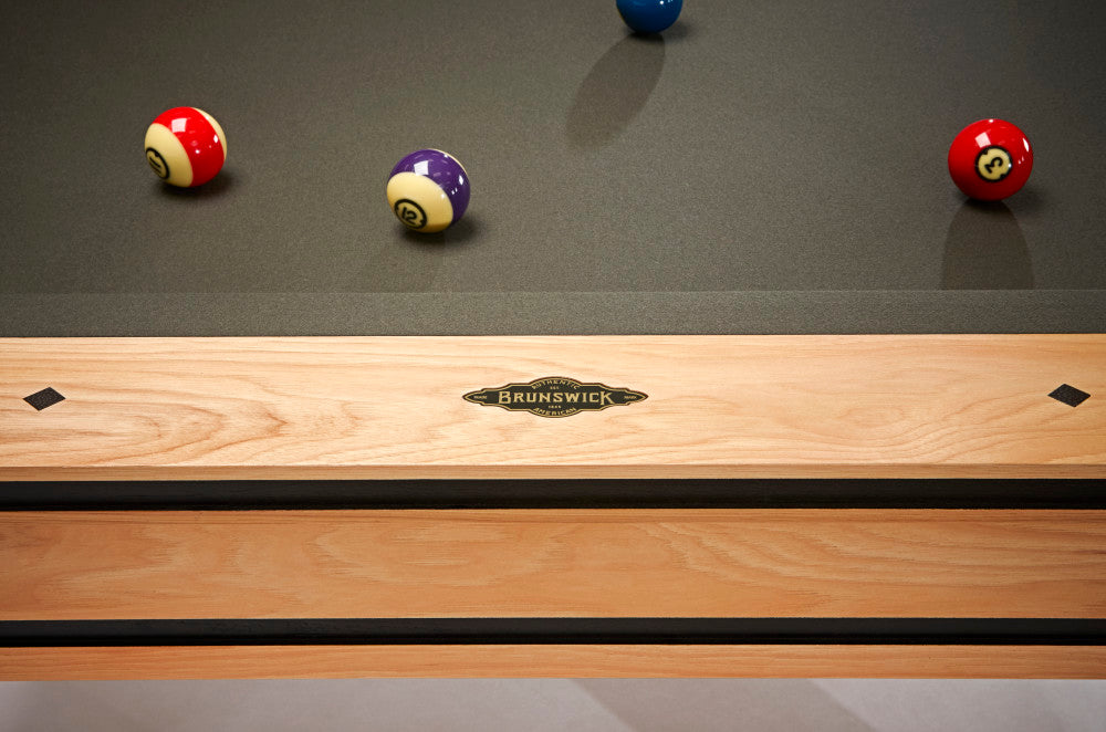 Hickory 8' Natural Hickory , Pool Table - 102"L x 58"W x 32"H