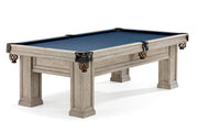 Oakland II 8' Rustic Grey Shield Pocket, Pool Table - 98.5"L x 54.5"W x 32"H
