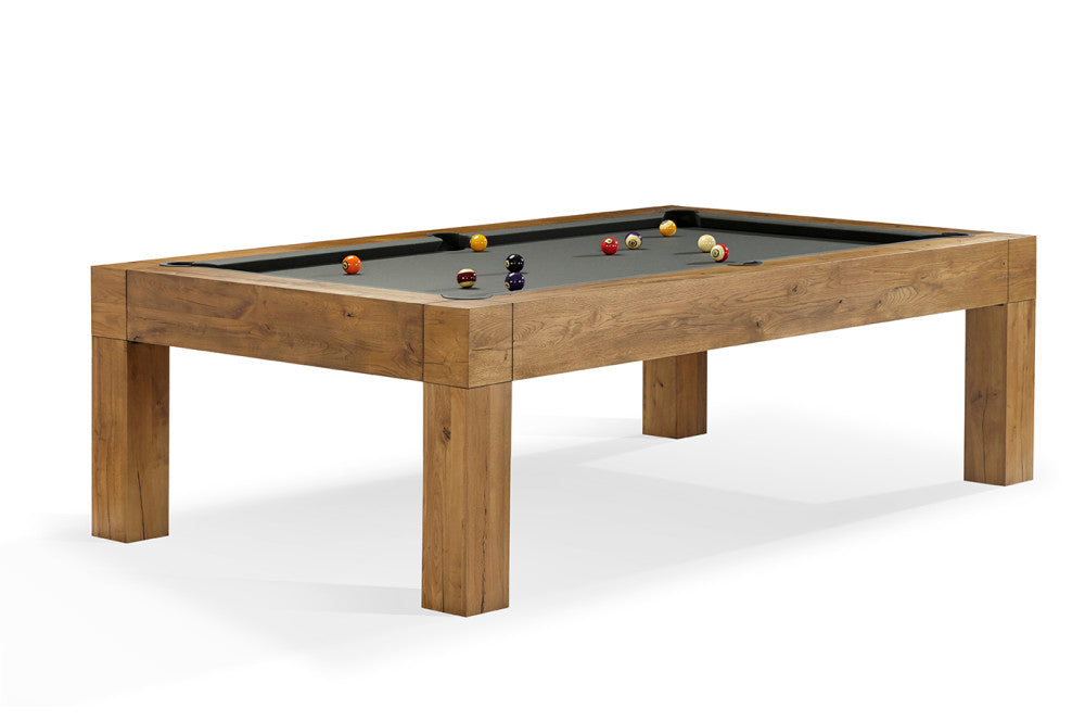 Parsons 8' Natural Dry Oak, Pool Table - 105”L x 61”W