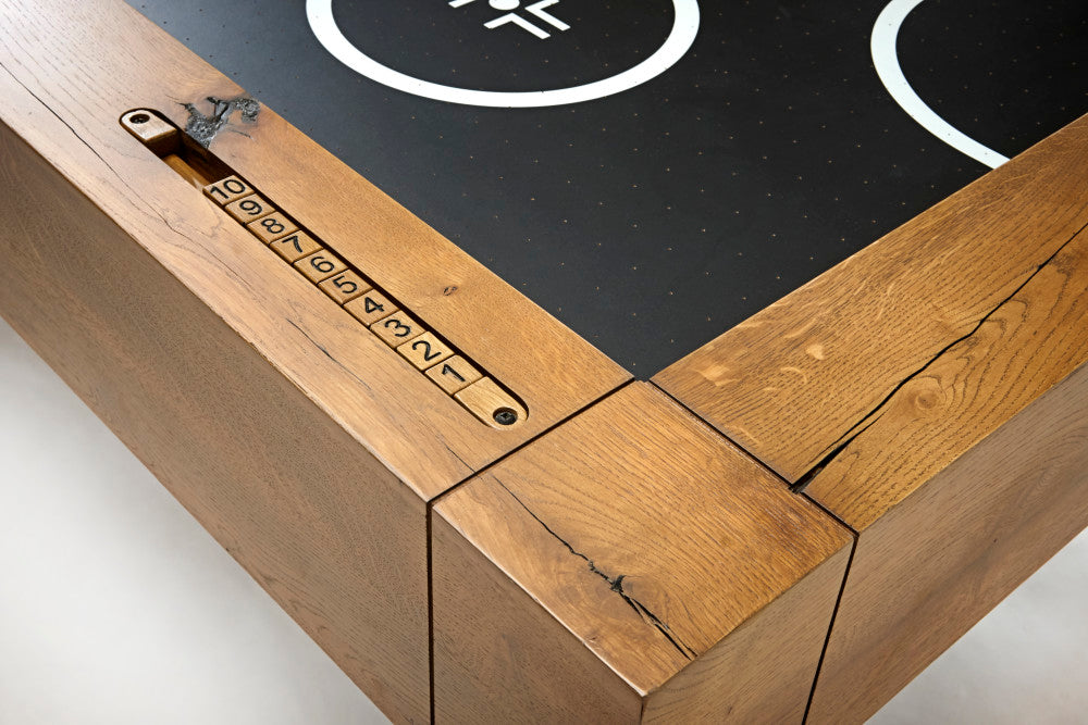 Parsons Air Hockey Table - Natural Dry Oak - 86.5"L x 44.3"W x 30"H