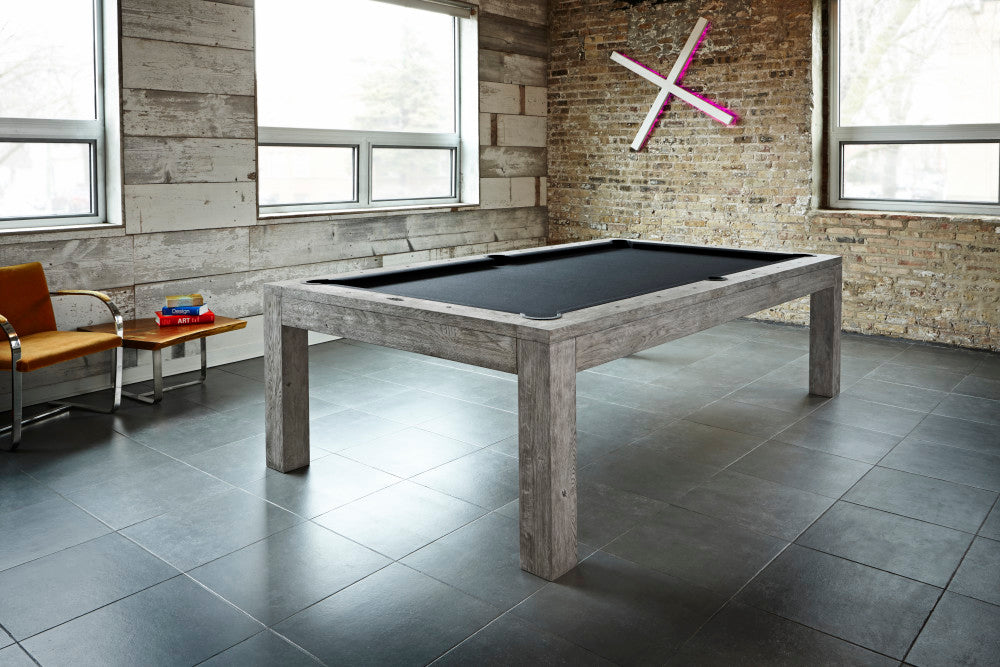 Sanibel 8' Rustic Grey , Pool Table - 90"L x 52"W x 32"H