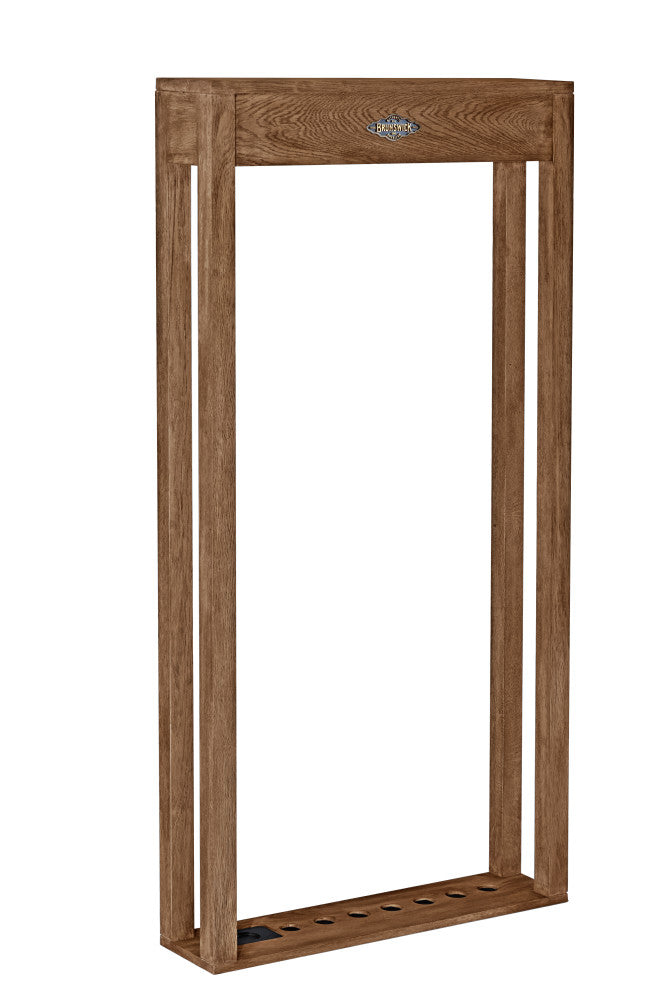 Sanibel Wall Rack - Rustic Dark Brown 60.9"L x 30.25"W x 7.1"D